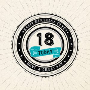 Hedendaags Verjaardagswensen 18 jaar! Gefeliciteerd 18 jaar! TIP! TR-91
