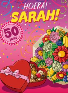 Verjaardagswensen 50 jaar Sarah